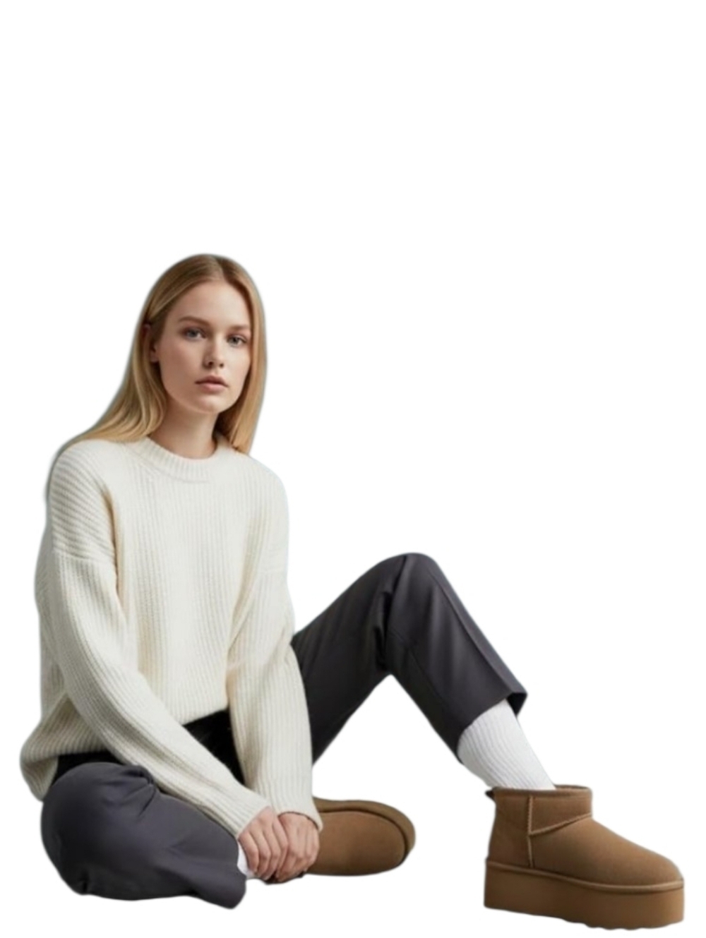 CUSHIONAIRE Hippy Chestnut Brown Suede Platform Ankle Boot - Picture 12 of 14